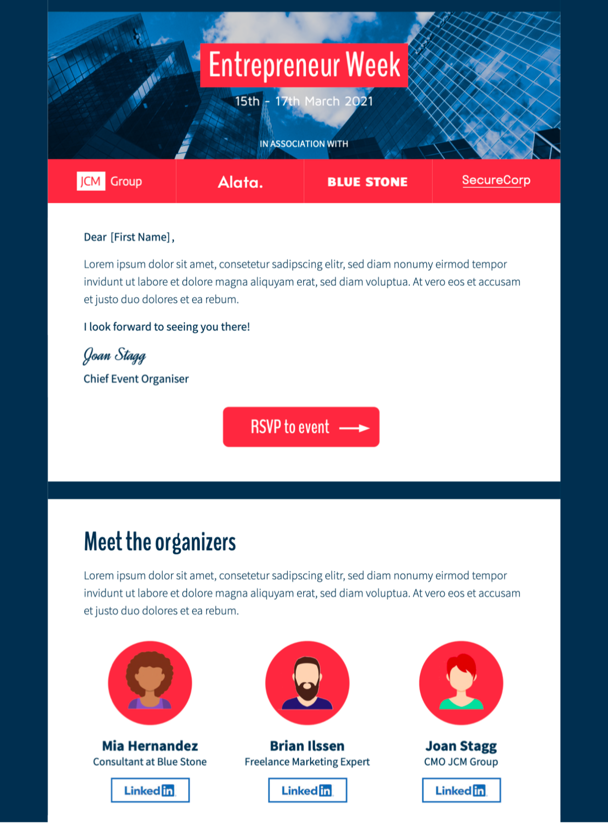 Event Invitation HTML Email Template Mail Designer Create and send