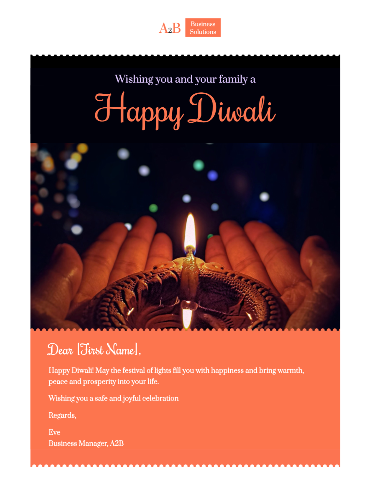 Happy Diwali Email Template and Greeting Mail Designer Create and